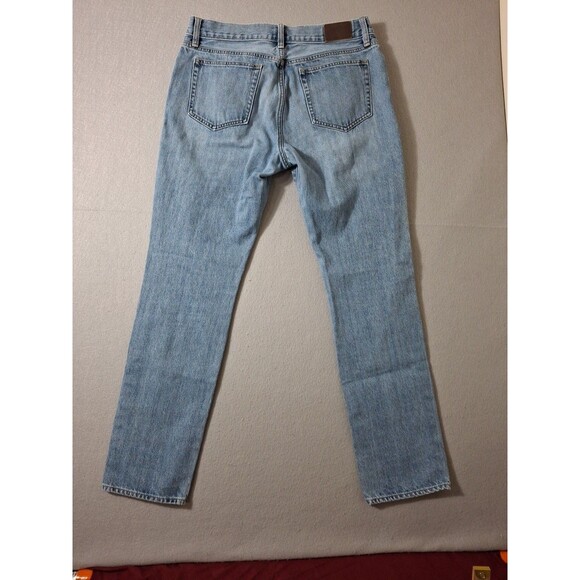 J Crew Jeans Men's 33x32 Blue Denim The Driggs Straight Faded Prepy School - Picture 8 of 9